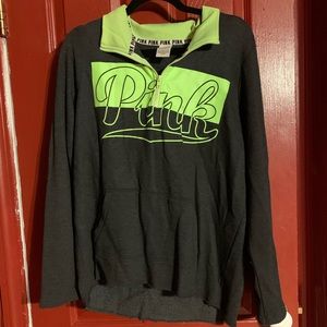 PINK quarter zip sweatshirt